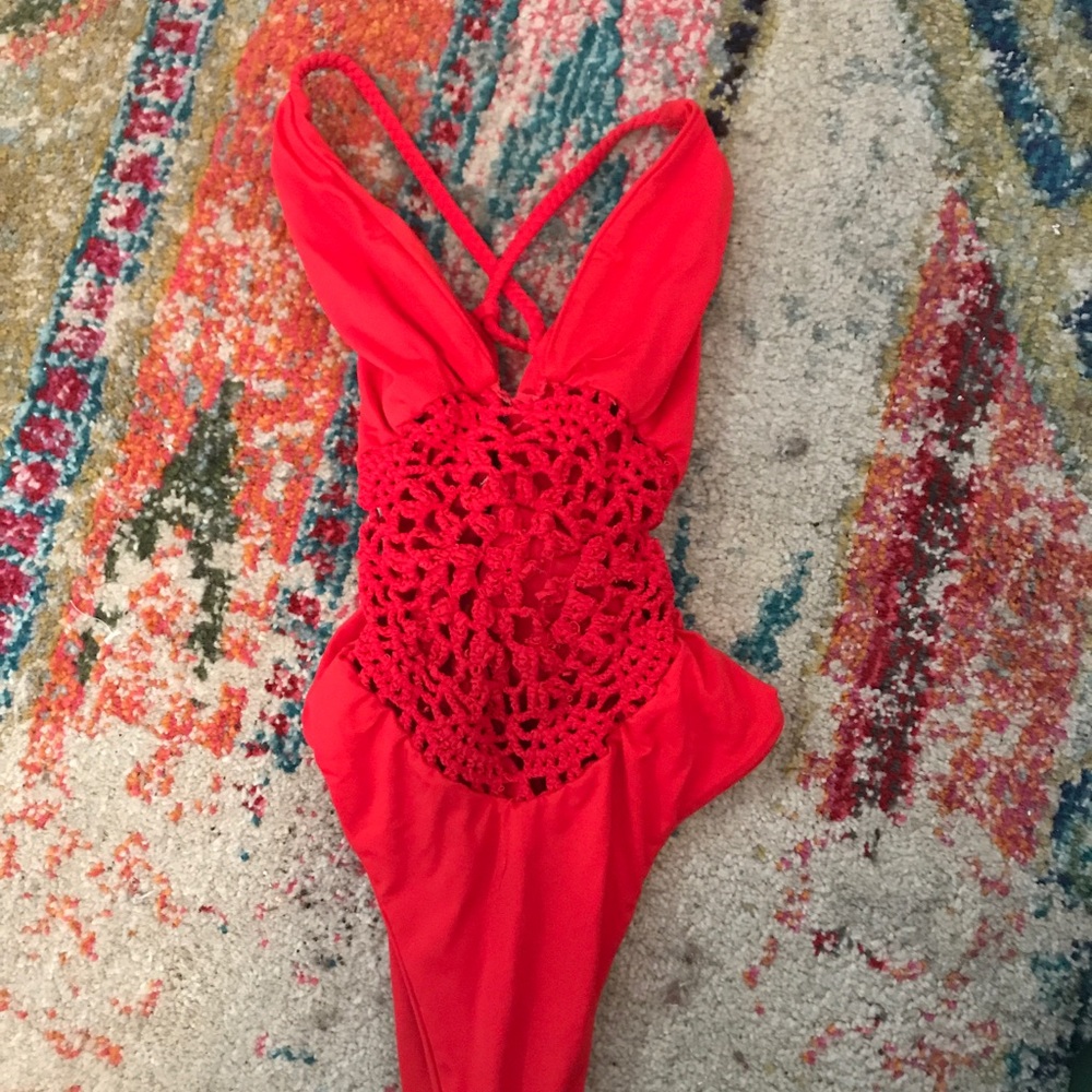 Frankie's bikini red one piece